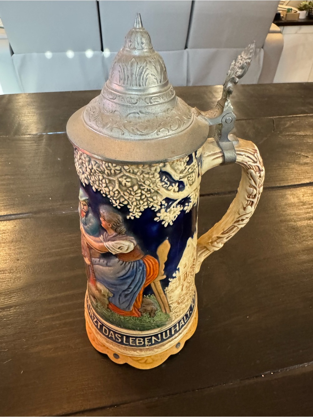 Vintage German Musical Beer Stein Thorens Swiss Movement Harry Lime Third Man